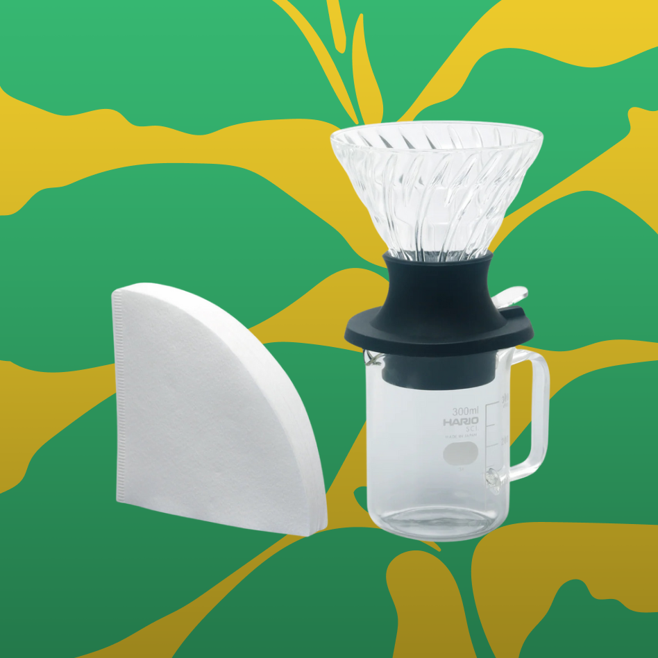 Hario V60 Immersion Dripper Switch Server Set with Server, size 02